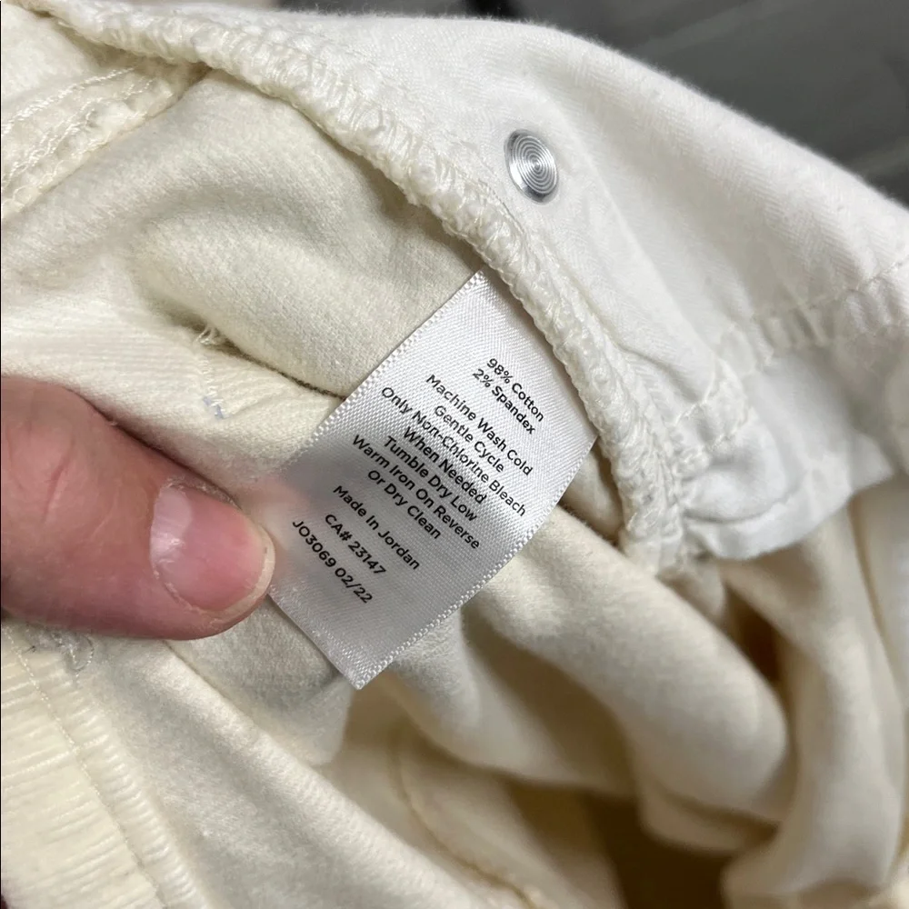 NWOT | Talbots | 5 Pocket | Cream Corduroy Straight Leg Pants | Sz 8 | - Picture 6 of 6